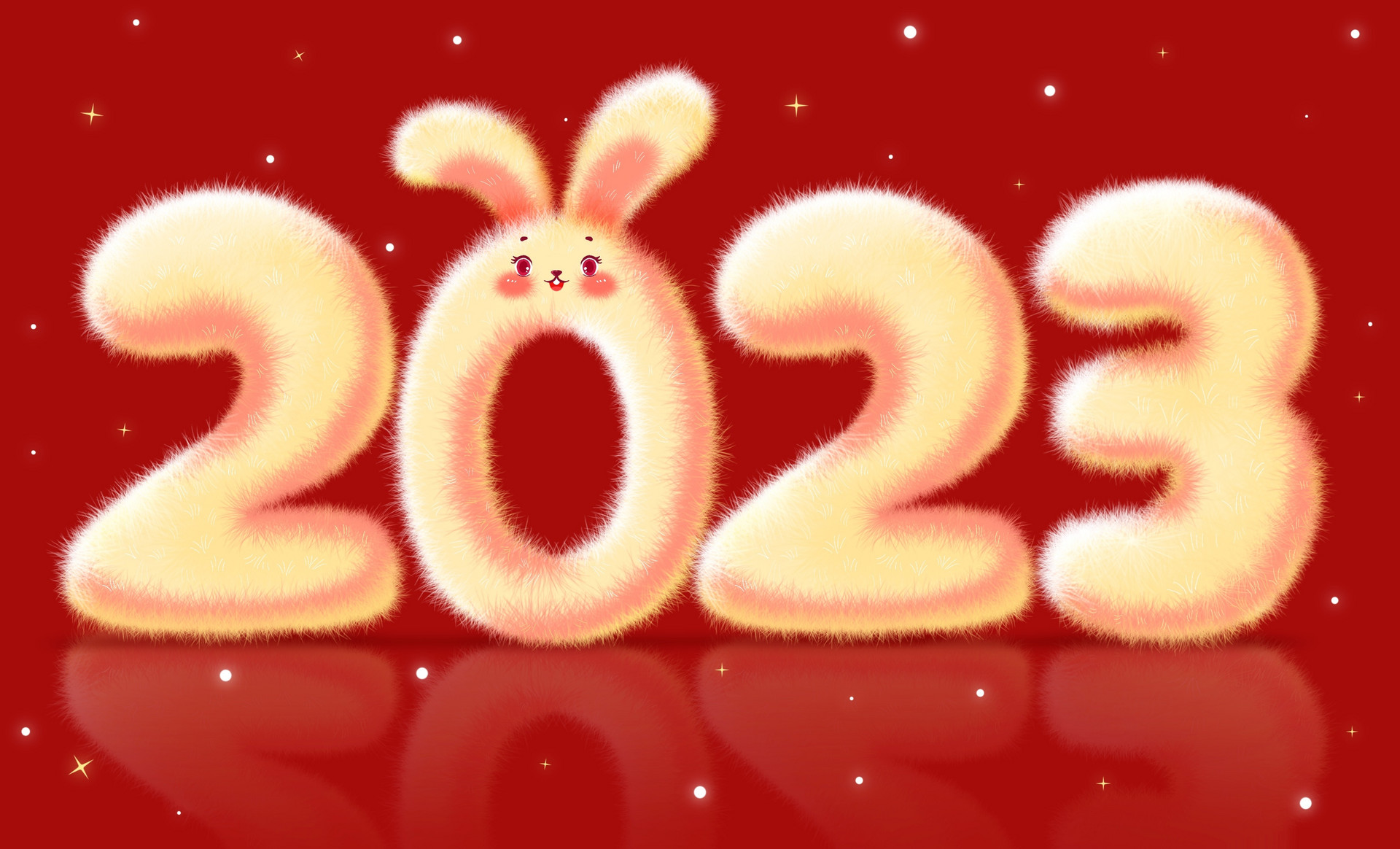 2023年新年壁纸兔年高清动态可爱图片大全手机免费